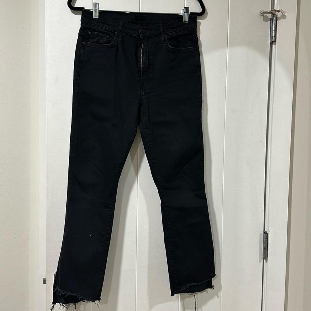 Mother - Insider Crop Black Jeans